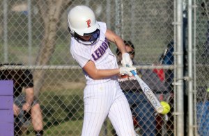Lady Tigers hope to rebound against Tulare after opening diamond loss to Clovis East Lemoore batter Madison Wallace takes a swing Friday against Clovis East.